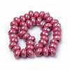 Glazed Porcelain Rondelle Beads PORC-Q219-15x9-F18-2