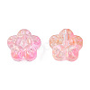 Transparent Spray Painted Glass Beads LS-GLAA-N035-029-G03-2