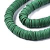 Flat Round Handmade Polymer Clay Beads CLAY-R067-10mm-46-3
