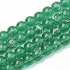 Drawbench Transparent Glass Beads Strands X-GLAD-Q012-6mm-12-1