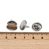 304 Stainless Steel Butterfly Clutches Pin Backs STAS-P262-03P-05-3