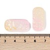 Spray Painted Transparent Glass Connector Charms X1-GLAA-H035-06B-3