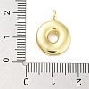 Rack Plating Brass Balloon Letter Pendants KK-C050-01G-O-3