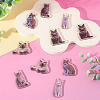 10Pcs 5 Styles Printed Acrylic Pendants OACR-TA0004-13-5