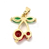Brass Cubic Zirconia Pendants KK-I695-067G-2
