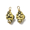 Handmade Porcelain Pendants PR-CBA0027-06G-01-1