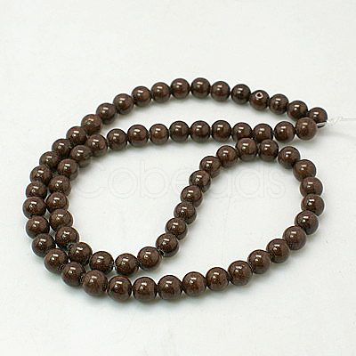 Natural Mashan Jade Round Beads Strands G-D263-4mm-XS14-1