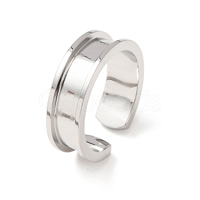 304 Stainless Steel Cuff Open Rings SA-CBACA70-01A-P-1