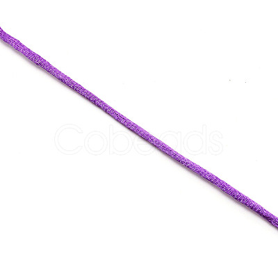 Polyester Satin Rattail Cord LS-OCOR-WH0066-43M-1