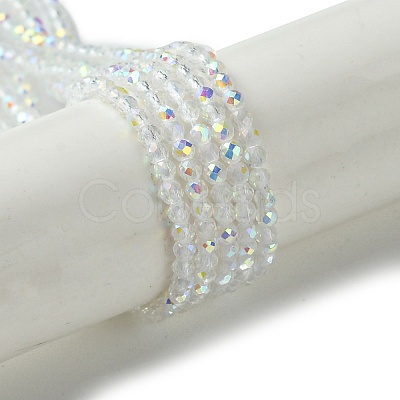 Electroplated Glass Beads Strands EGLA-P055-01A-AB01-1