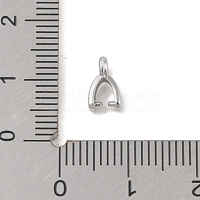 Non-Tarnish 304 Stainless Steel Ice Pick Pinch Bails STAS-Z058-01P-04-1
