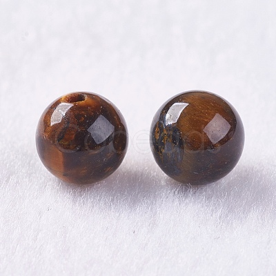 Natural Tiger Eye Beads G-K275-17-8mm-1