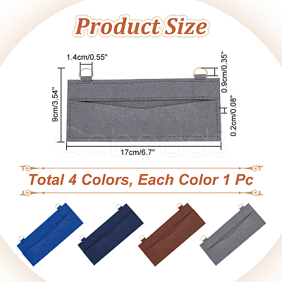 4Pcs 4 Colors Wool Felt Bag Organizer Inserts FIND-WR0007-27B-1