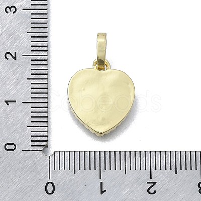 Brass Micro Pave Cubic Zirconia Pendants KK-V010-05G-02-1