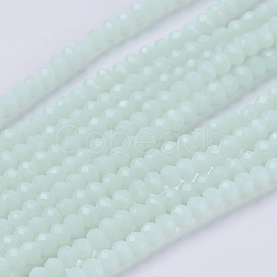 Opaque Solid Color Glass Bead Strands X-GLAA-F076-A11-1
