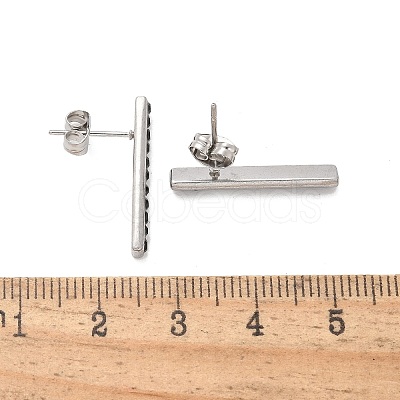 304 Stainless Steel Stud Earrings EJEW-F361-05P-1