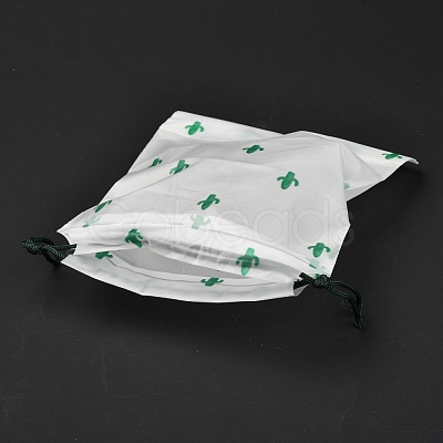 Plastic Frosted Drawstring Bags ABAG-M003-01A-07-1