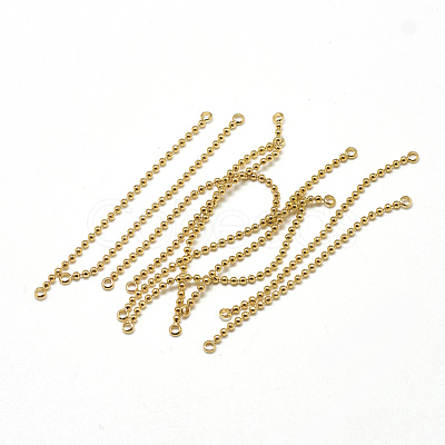 Brass Ball Chain Links Connectors KK-T032-176G-1