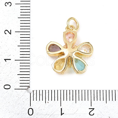 Brass Micro Pave Cubic Zirconia Pendants LS-KK-D258-03G-01-1
