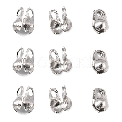 Tarnish Resistant 304 Stainless Steel Smooth Surface Bead Tips X-STAS-D150-01P-1