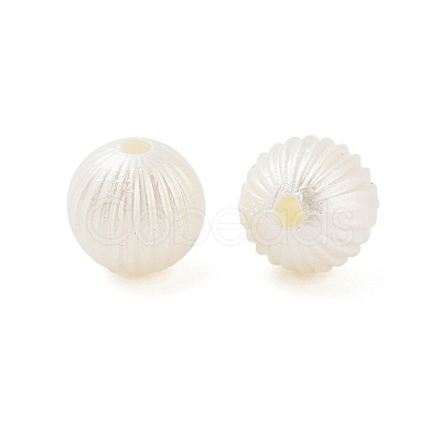 ABS Plastic Imitation Pearl Bead MACR-K350-10B-1