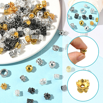 150Pcs 15 Styles Alloy European Beads FIND-SC0020-10-1