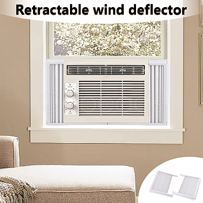 PP Plastic & Iron & Sponge Air Conditioning Side Panels with Frame AJEW-GA0009-60-1