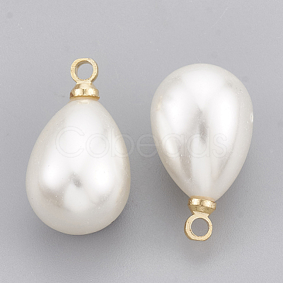 ABS Plastic Imitation Pearl Pendants X-KK-T035-62-1