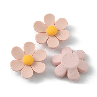 Opaque Resin Cabochons RESI-WH0026-75C-03-1