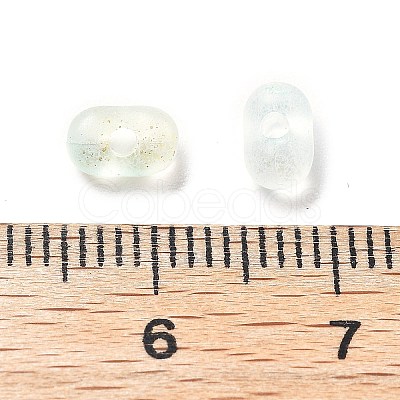 Gradient Color Transparent Frosted Acrylic Beads OACR-M023-06A-1