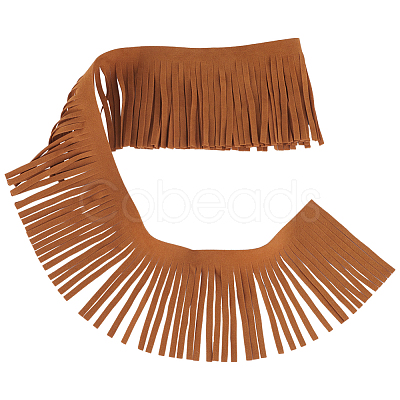 5 Yards Faux Suede Tassel Trimming DIY-GF0008-64-1