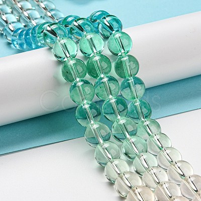 Dyed & Heated Synthetic Quartz Beads Strands G-P502-01C-01-1