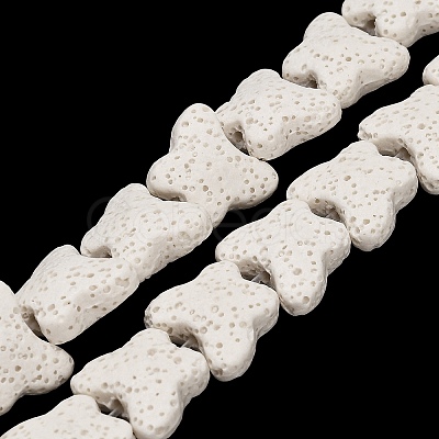 Natural Lava Rock Beads Strands G-G347-02L-1