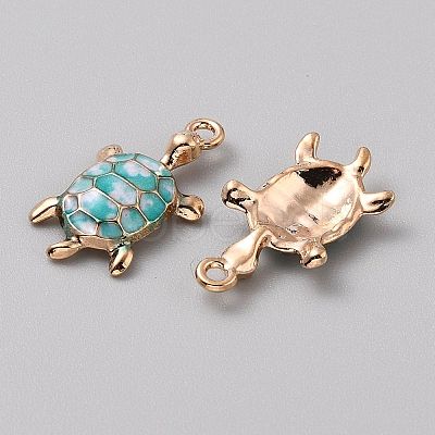 Alloy Enamel Pendants FIND-CJC0027-01G-08-1