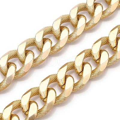 Aluminum Textured Curb Chains CHA-N003-02KCG-1