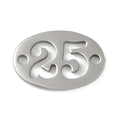 Non-Tarnish 304 Stainless Steel Flat Round Connector Charms STAS-L279-021P-1