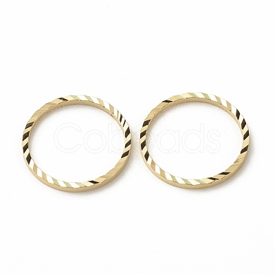 Brass Linking Rings KK-F831-018D-G-RS-1