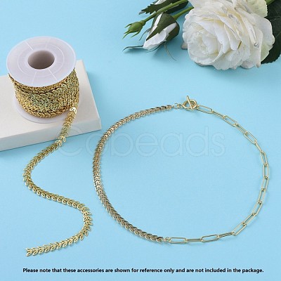 Brass Handmade Cobs Chains CHC-G006-14G-1