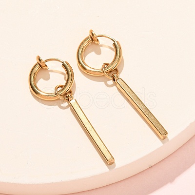 201 Stainless Steel Hoop Dangle Earrings for Women SA-CBA8B85-16G-1