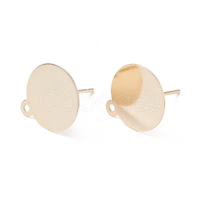 Rack Plating Brass Stud Earring Findings LS-KK-F829-03A-G-1