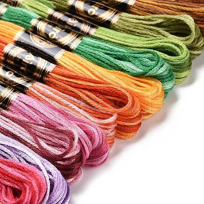 21 Skeins 21 Colors 6-Ply Polyester Embroidery Floss OCOR-M009-01E-01-1