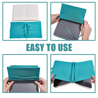 Elastic Cloth Book Cover AJEW-WH0696-009L-1