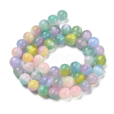 Natural Selenite Beads Strands G-Q162-A01-01B-01-1