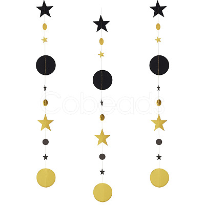 3 Bags Round & Star Paper Hanging Streamers FEPA-TA0001-03-1