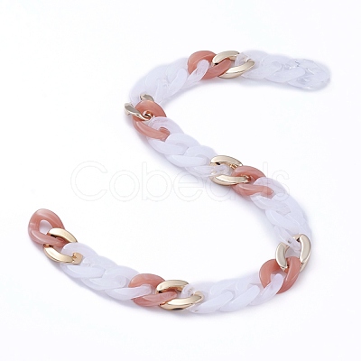 Handmade CCB Plastic Curb Chains AJEW-JB00680-01-1