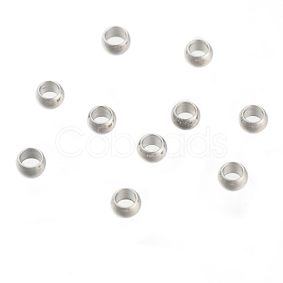 Non-Tarnish 304 Stainless Steel Crimp Beads LS-X-STAS-R065-31-1