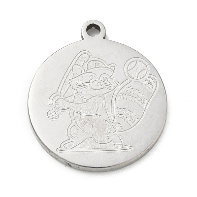201 Stainless Steel Pendants SA-CBA3D3A-05P-08-1