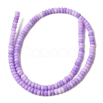 Cracked Opaque Glass Beads Strand GLAA-D306-A08-1