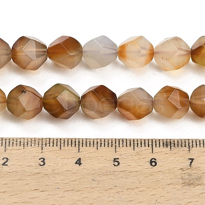 Natural Agate(Dyed & Heated) Beads Strands G-K425-B13-01-1