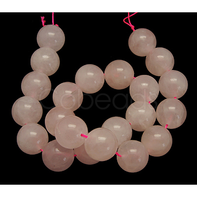 Natural Rose Quartz Beads Strands X-GSR18mmC034-1